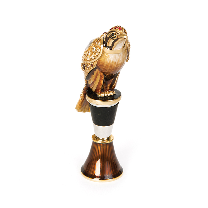 

Jay Strongwater Great Gifts Epsen Falcon Wine Stopper And Stand